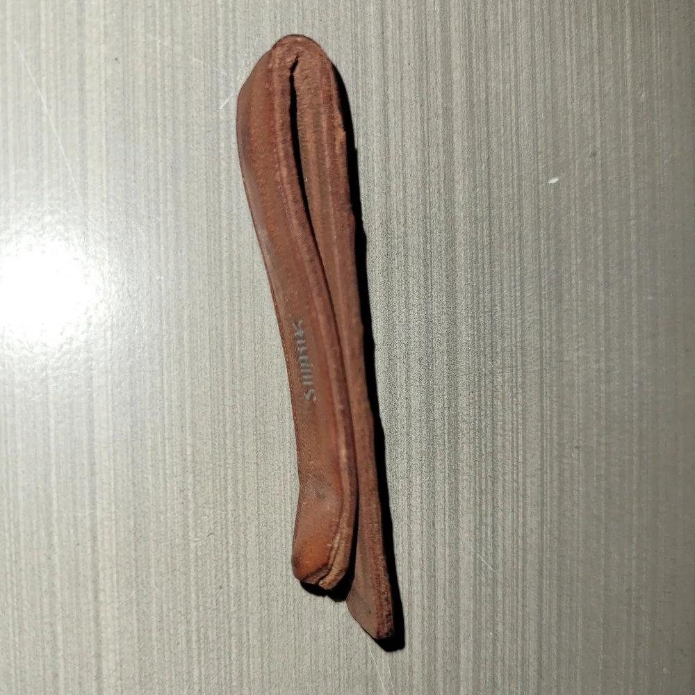 🤑Vintage SWANK Leather & Alligator Skin Money Clip - Picture 3 of 10